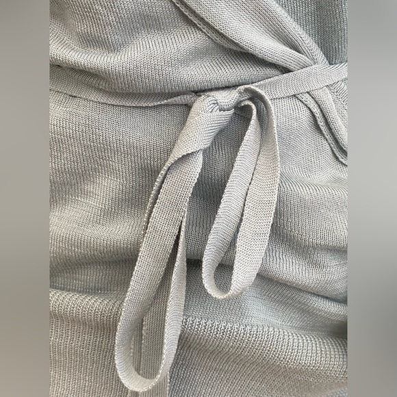 Vintage Sandra Angelozzi wrap around silk/cotton blend knit top. - Picture 4 of 8